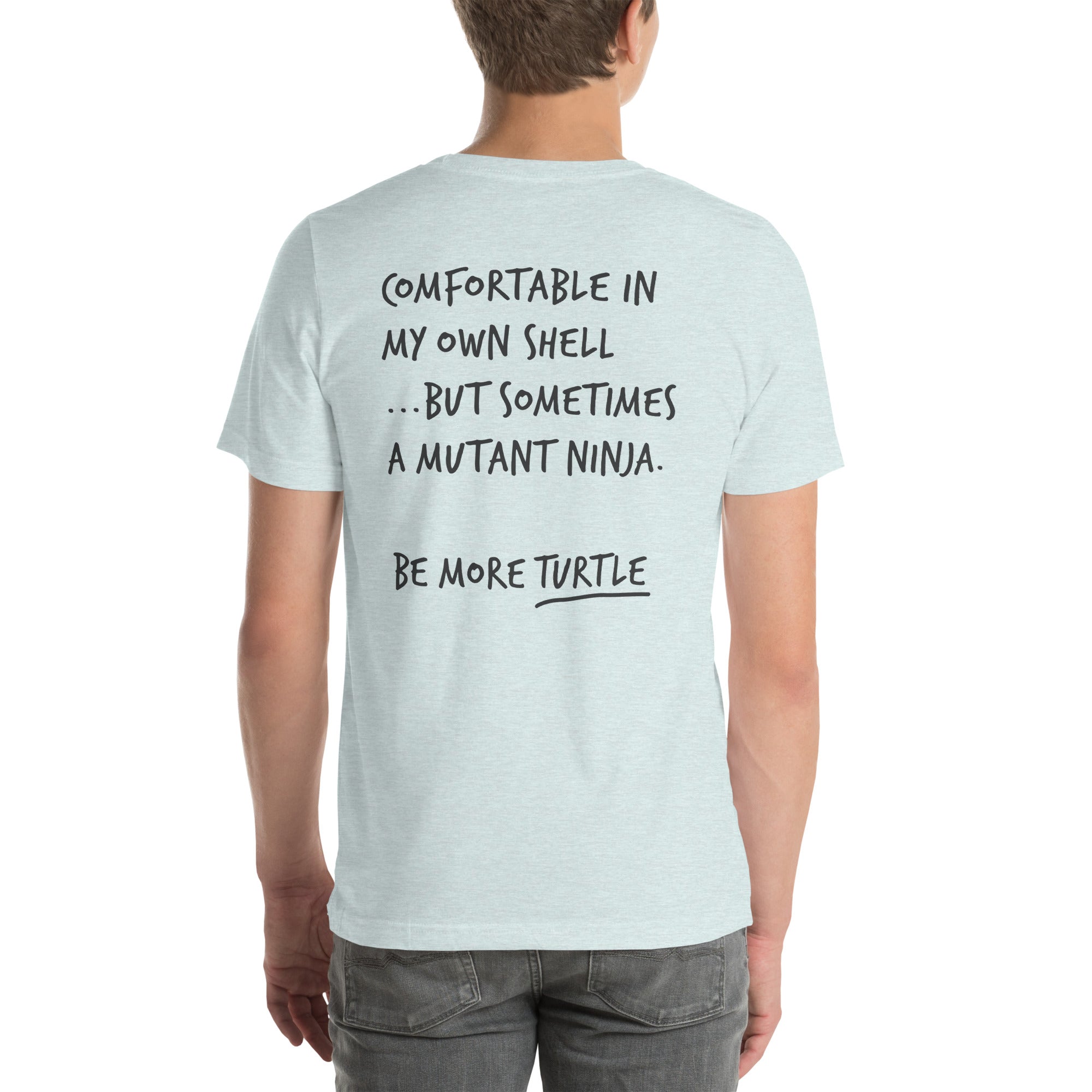 Think Ocean Turtle Aspirations Cotton Embroidered T-Shirt