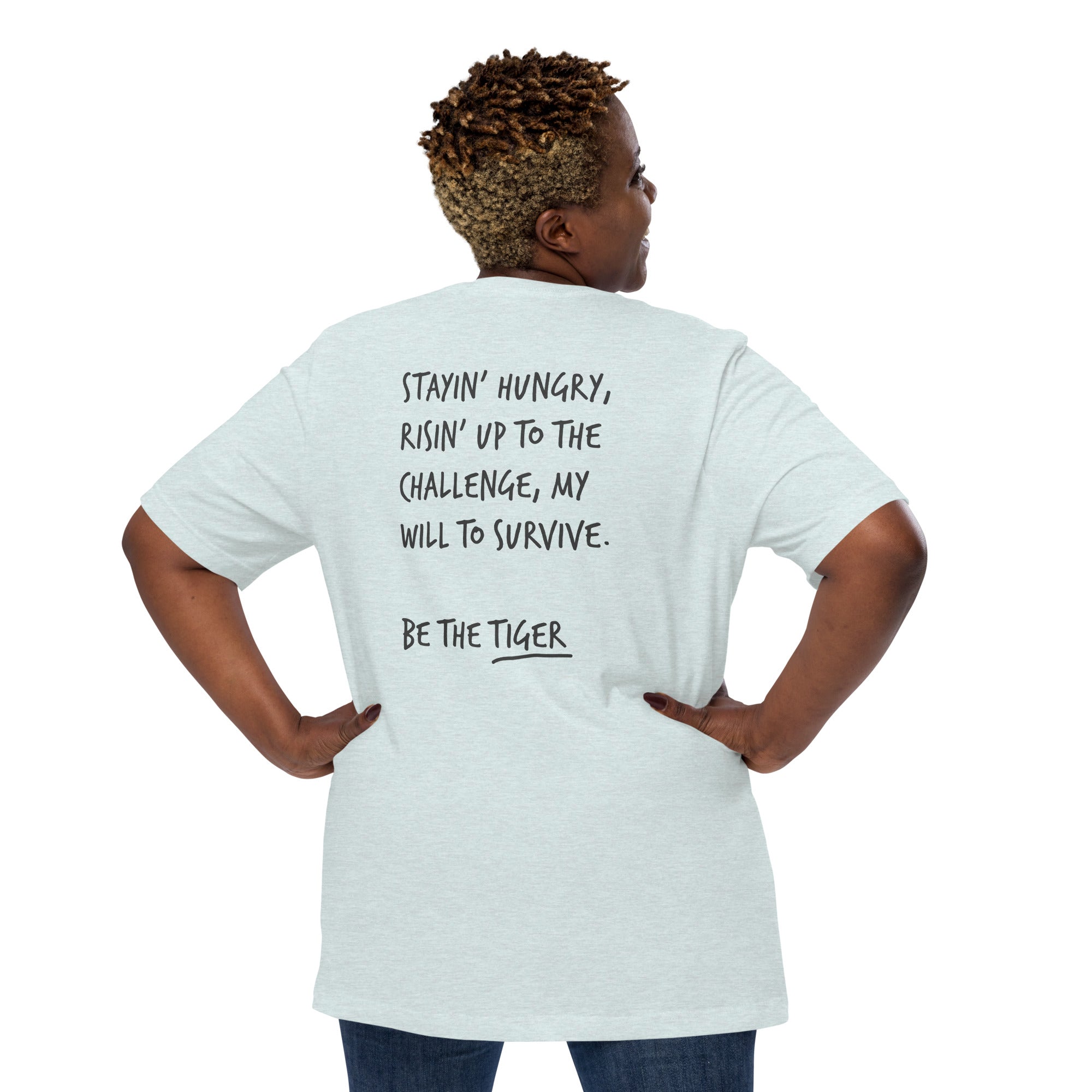Think Ocean Tiger Aspirations Cotton Embroidered T-Shirt
