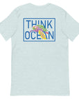 Think Ocean Turtle Fluorescence Cotton Embroidered T-Shirt