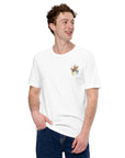 Think Ocean Octopus Fluorescence Cotton Embroidered T-Shirt