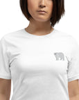 Think Ocean Polar Bear Aspirations Cotton Embroidered T-Shirt