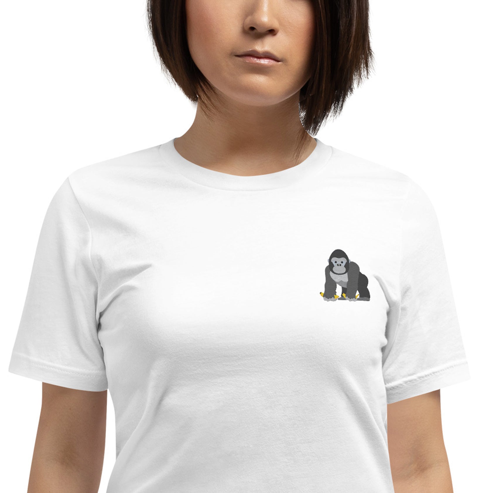 Think Ocean Gorilla Aspirations Cotton Embroidered T-Shirt