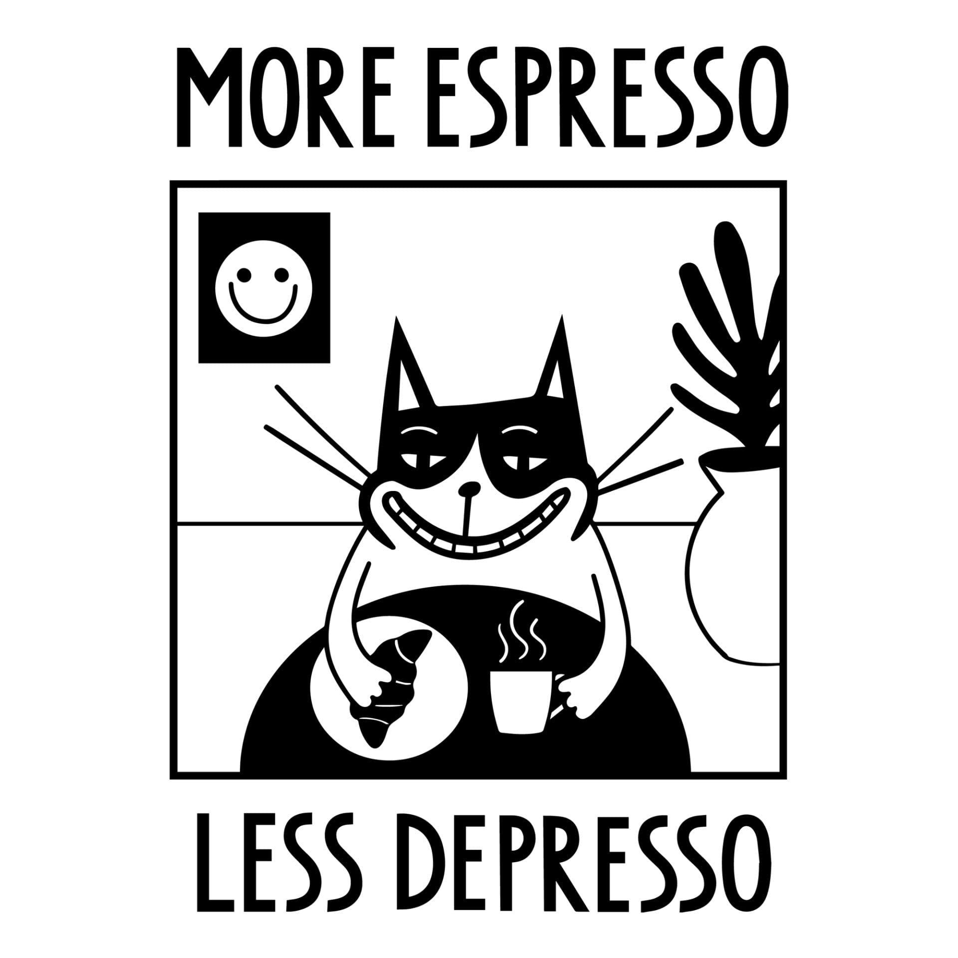 More Espresso Less Depresso Unisex Cotton T Shirt