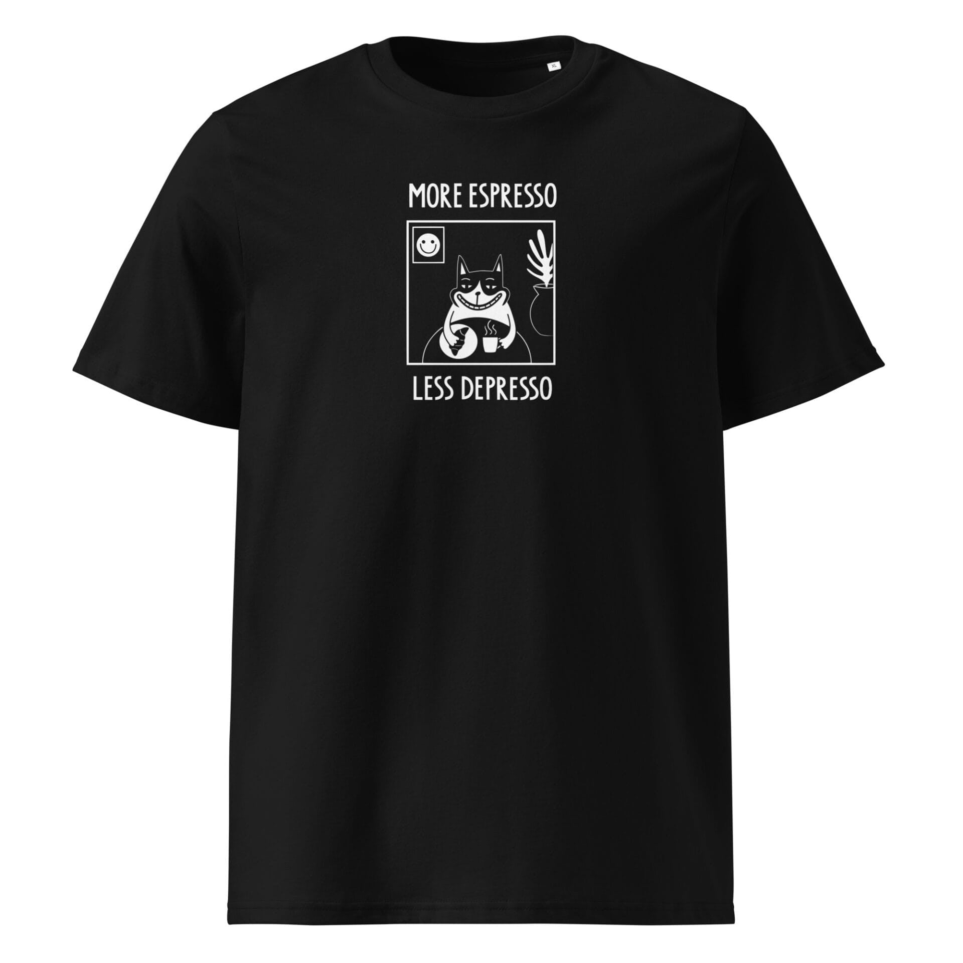 More Espresso Less Depresso Unisex Cotton T Shirt