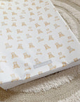 Anti-Roll Wedge Baby Changing Mat - Teddy Bears print