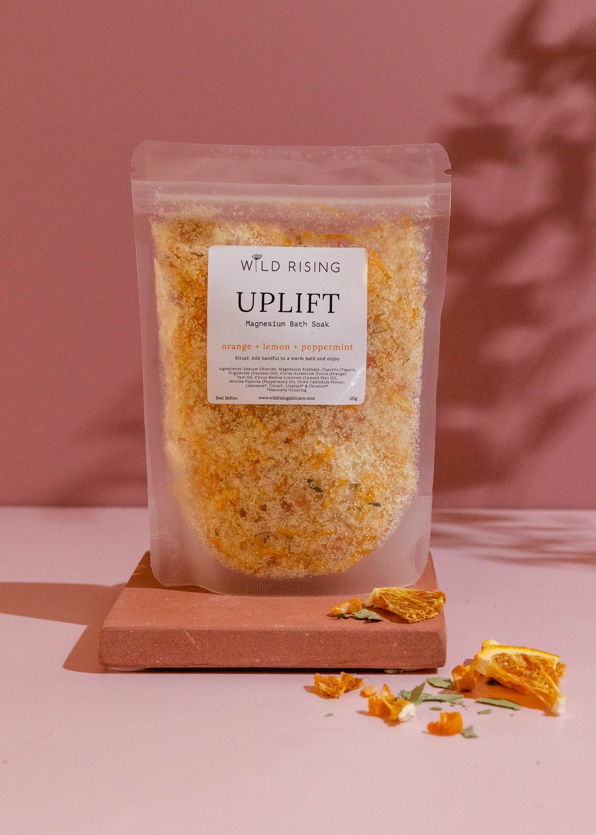 Uplift - Orange, Lemon and Peppermint Bath Salts 125g