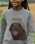 Crumb Catcher in Chief – The Chocolate Labrador Kids' Sweatshirt