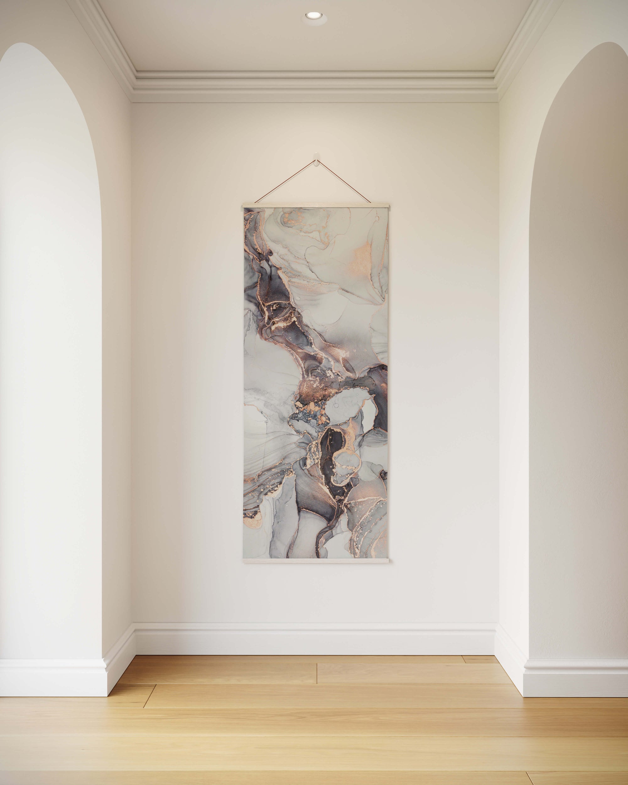Rose Gold Marble Watercolour Tapestry