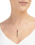 Miniature Rose Pendant Necklace