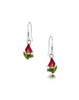 Rose Teardrop Dangle Drop Earrings