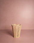 Atlántico Iraca Scallop Vase, Natural - Set of 2