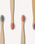 Children's Bamboo Toothbrush - 4 Pack - Candy Colour