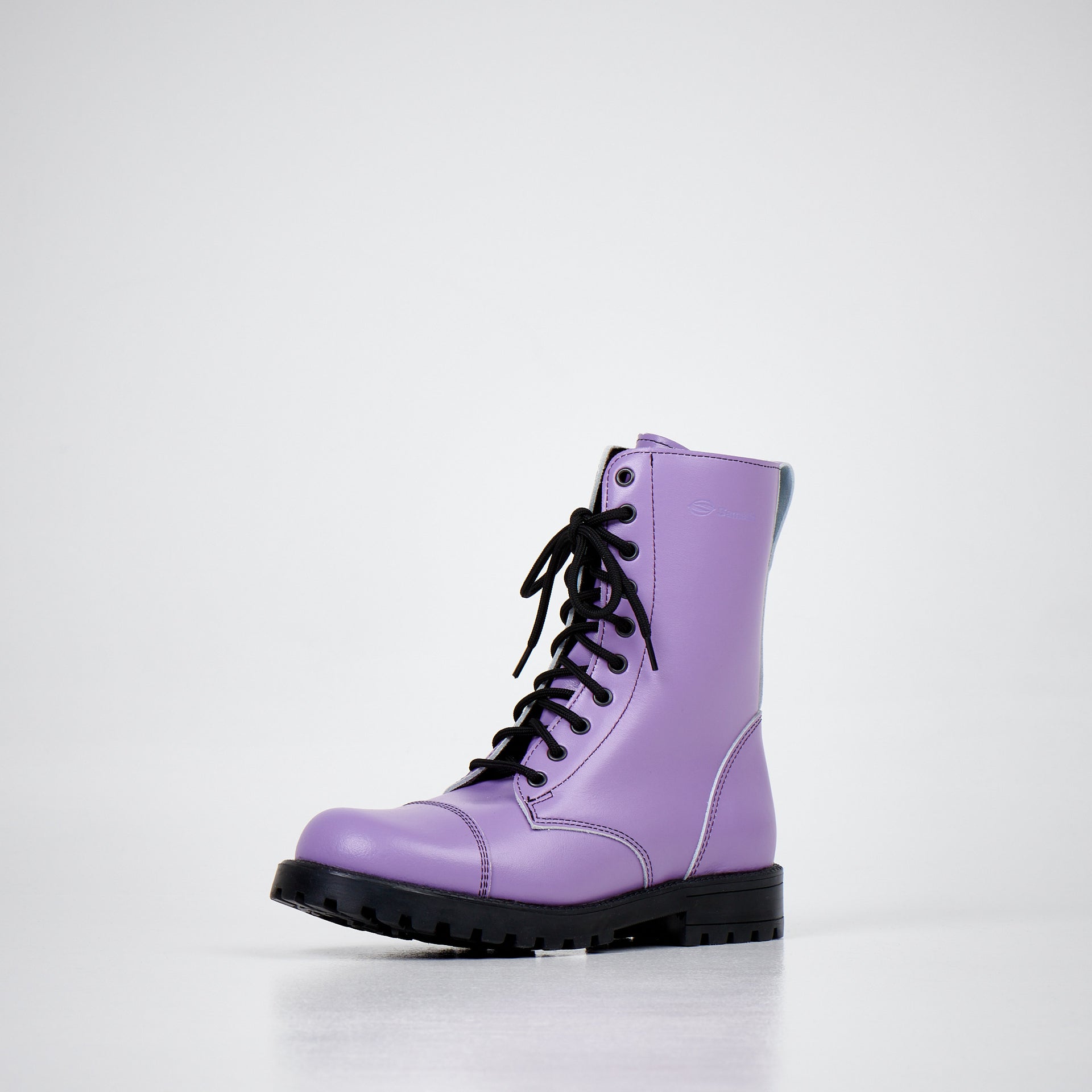 Purple Leather Boots – Durable & Stylish for All Seasons by Samelin at www.brixbailey.com