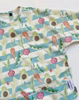 Long Sleeved Bib - Vegetable Garden