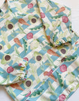 Long Sleeved Bib - Vegetable Garden