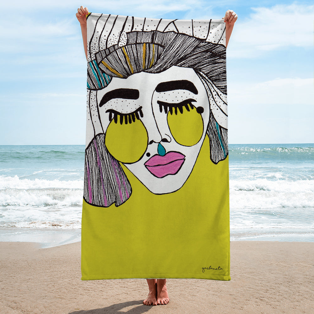 Luxurious Hand-Drawn Towel by Garbanota – Soft &amp; Absorbent by Garbanota at www.brixbailey.com