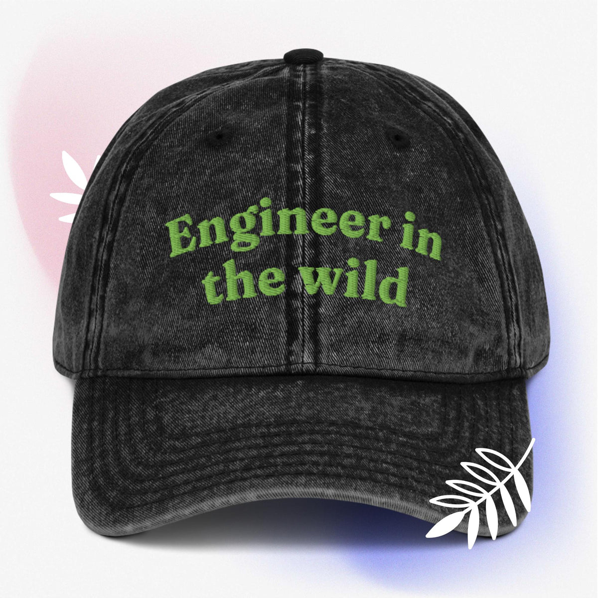 Cool Engineer in the wild Vintage effect Cotton Twill unisex Cap