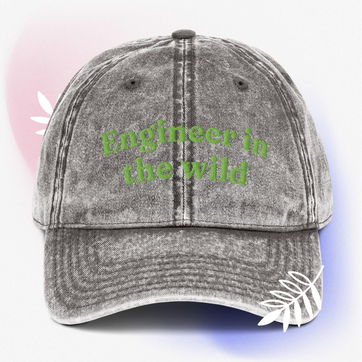 Cool Engineer in the wild Vintage effect Cotton Twill unisex Cap
