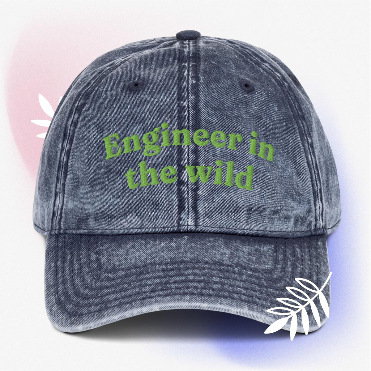 Cool Engineer in the wild Vintage effect Cotton Twill unisex Cap