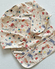 Long Sleeved Baby Bib - Vintage Circus