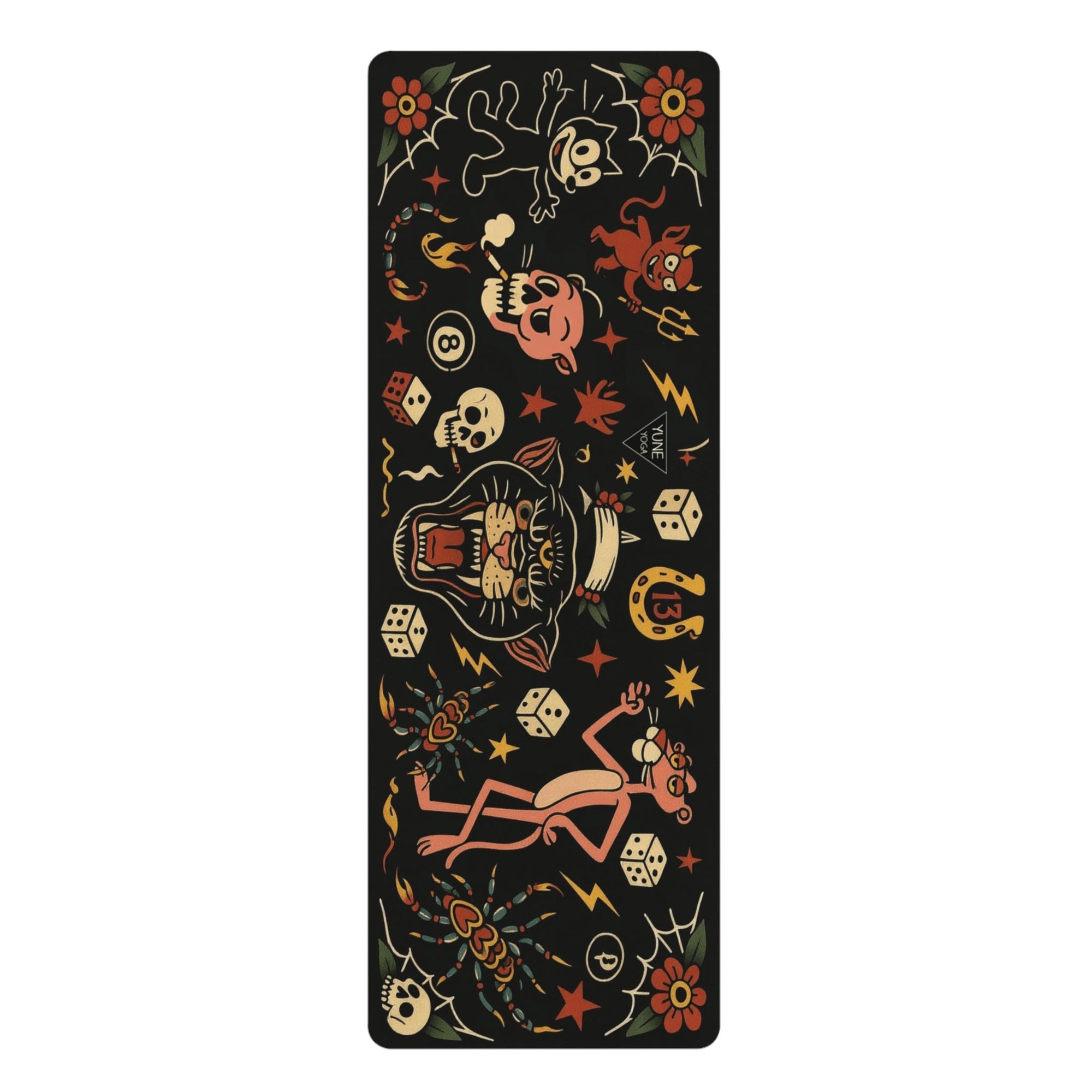 Macabre & Mantras — Tattoo Design Yoga Mat (3mm) | Yune Yoga-0
