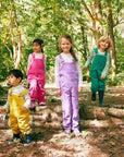 Violet Chunky Cord Dungarees