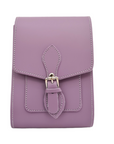 Handmade Leather Festival Phone Bag - Pastel Violet
