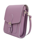 Handmade Leather Festival Phone Bag - Pastel Violet