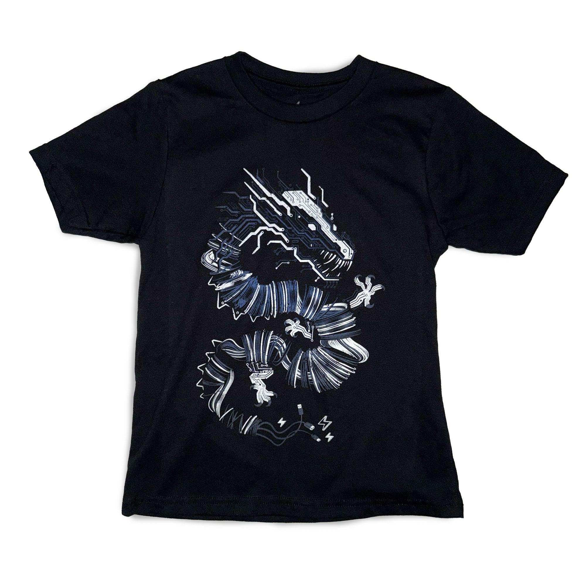 Volt Dragon Kids T-shirt (Glow in the Dark)-0