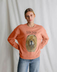 Snuggle in Style – Red Chow Chow Ladies Oversized Sweatshirt!