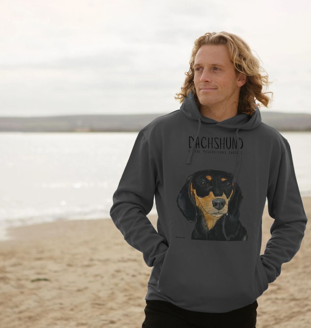 Black &amp; Tan Dachshund Hoodie – Small Legs, Big Attitude!