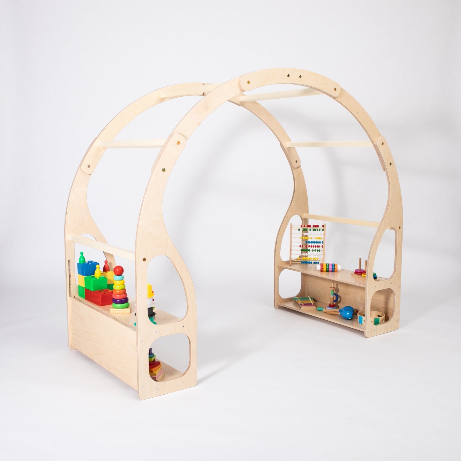 Montessori Toy Shelf and Pretend Play Stand
