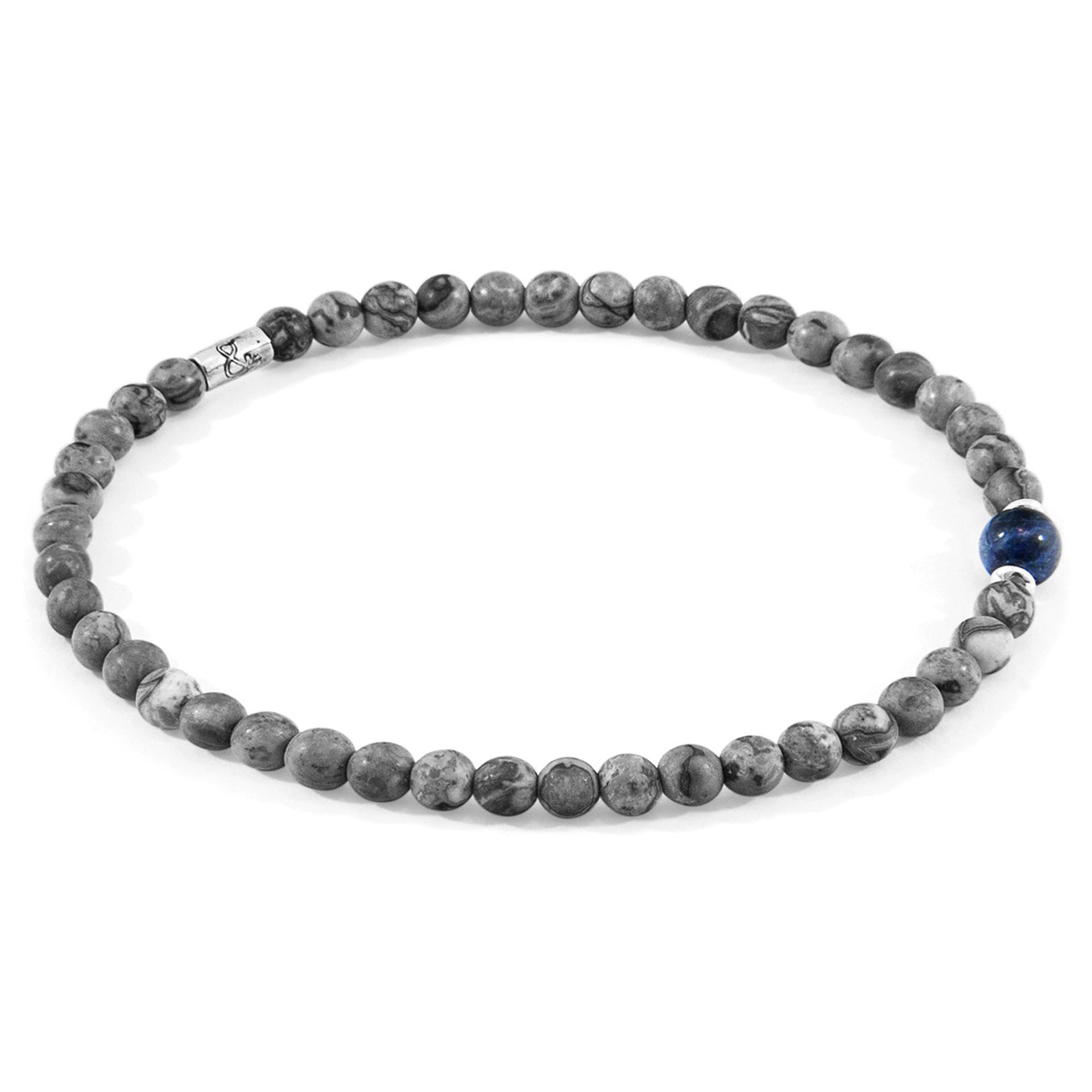 Enhance Your Style with the Walter Silver and Stone SKINNY Bracelet by ANCHOR & CREW at www.brixbailey.com