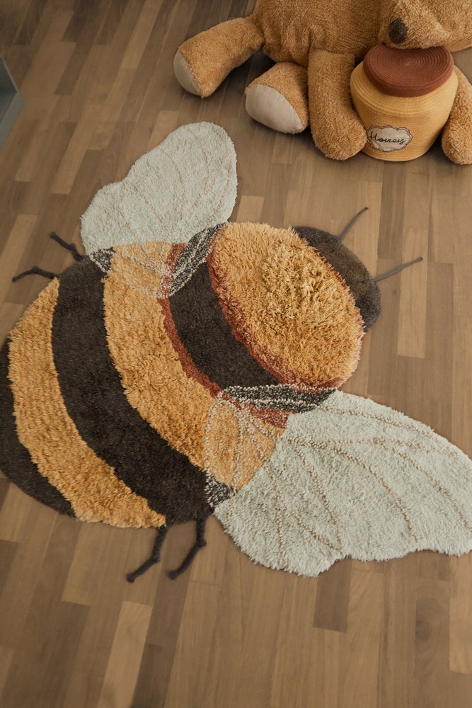 Washable Bee Rug 115 x 150 cm