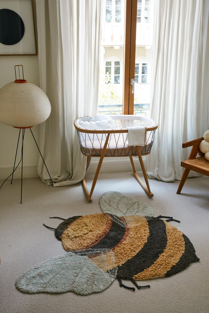 Transform Your Child&#39;s Room with a Fun and Educational Bee-Shaped Rug - Eco-Friendly &amp; Washable by Lorena Canals at www.brixbailey.com