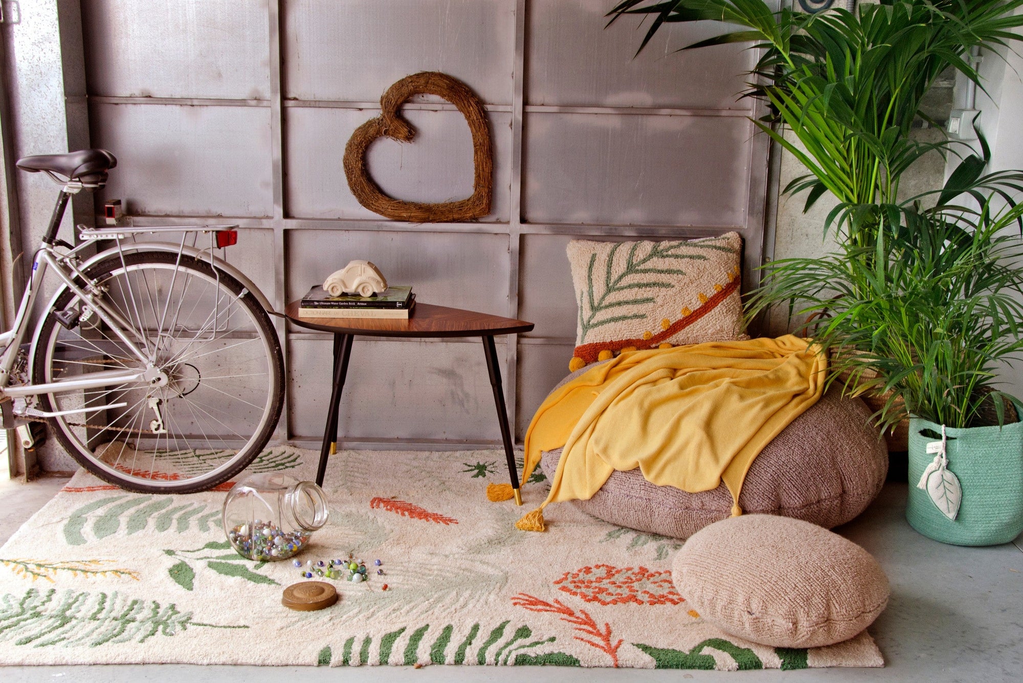 Refresh Your Space with the Tropical Charm of Our 100% Cotton Rug by Lorena Canals at www.brixbailey.com