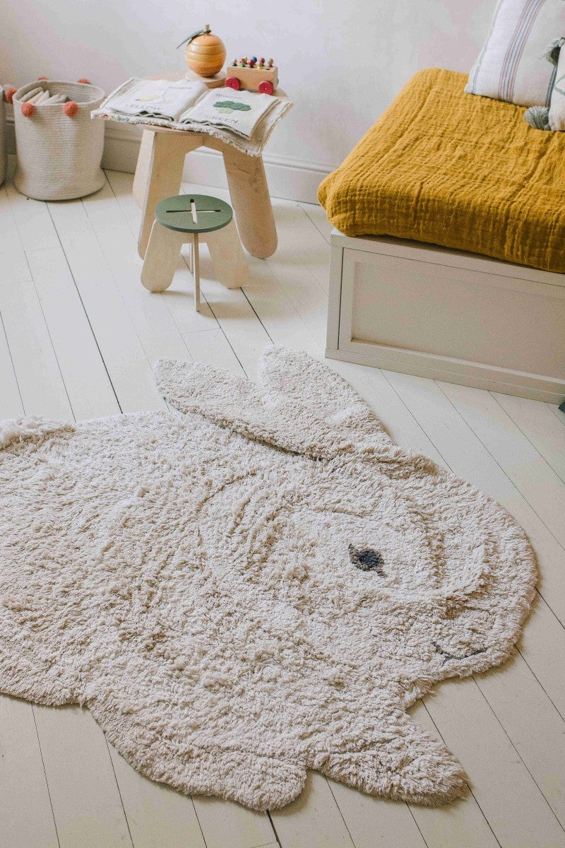 Washable Bunny Rug 130 x 135 cm