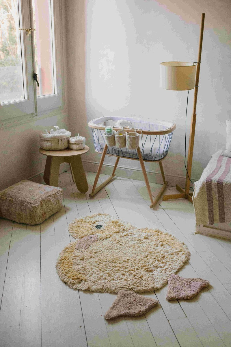 Washable Duck Rug 95 x 120 cm for Kids Rooms