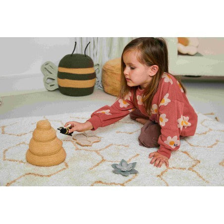 Washable Pollination Play Rug with Handmade Accessories