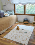 Interactive Bee & Flower Play Rug - Educative & Eco-Friendly for Kids by Lorena Canals at www.brixbailey.com
