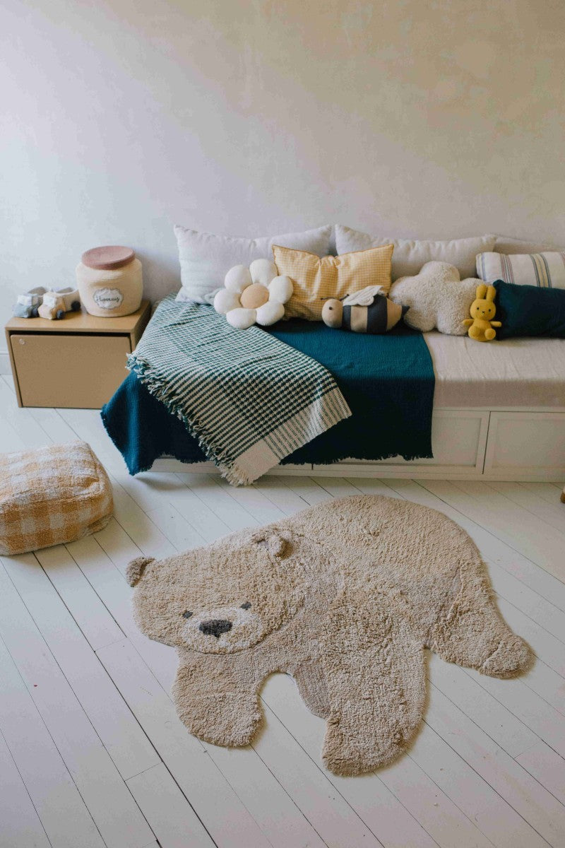 Washable Bear Rug 120 x 122 cm