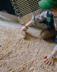 Bear Rug in Honey & Beige - Handcrafted & Eco-Friendly for Cozy Spaces by Lorena Canals at www.brixbailey.com