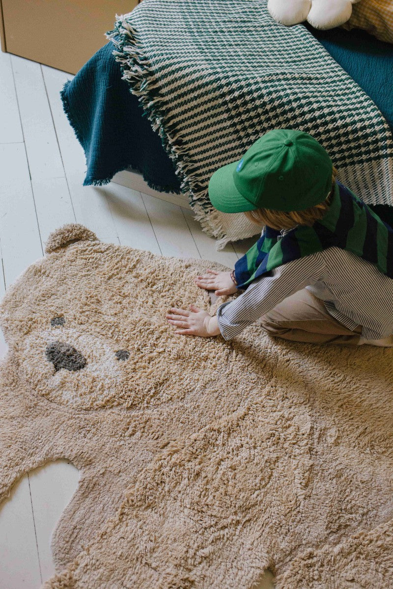 Washable Bear Rug 120 x 122 cm