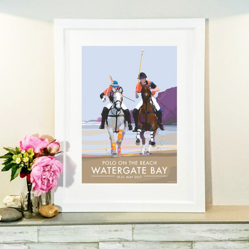 Watergate Bay Polo Artwork Print