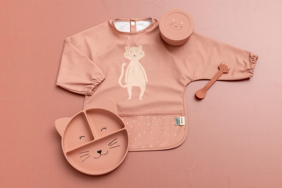 Waterproof Long Sleeve Bib - Mrs. Cat