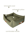 THE HENLEY | LUXURY ORTHOPAEDIC WATERPROOF BOLSTER DOG BED