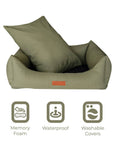 THE HENLEY | LUXURY ORTHOPAEDIC WATERPROOF BOLSTER DOG BED
