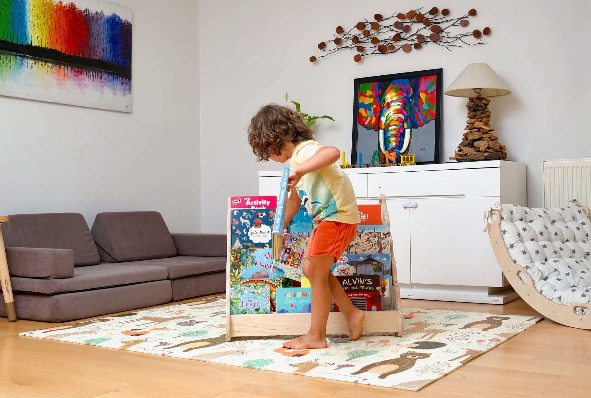 Wave Design Montessori Bookshelf / Medium Size-3