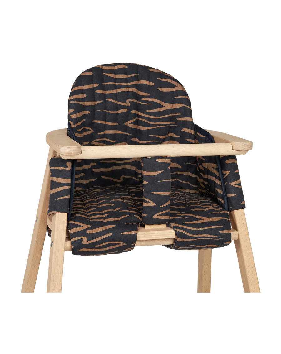 Growing Green Evolving 3 in 1 High Chair Cushion Cover, premium organic quilted cotton, stylish prints, sturdy zips, Nobodinoz design by Ella James at brixbailey.com