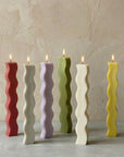 Wavy Pillar Candle